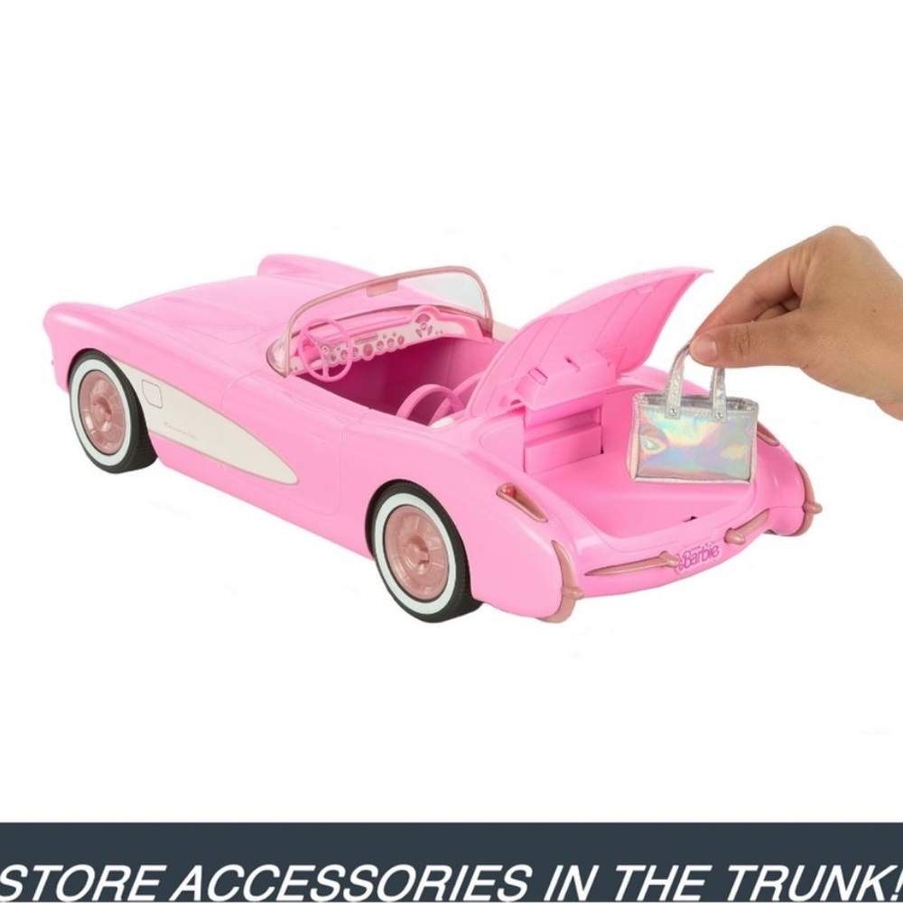 Barbie Pink Remote Control Convertible Car - Picture 5 of 6